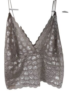 Joe Boxer Taupe Lace Bandeau Camisole